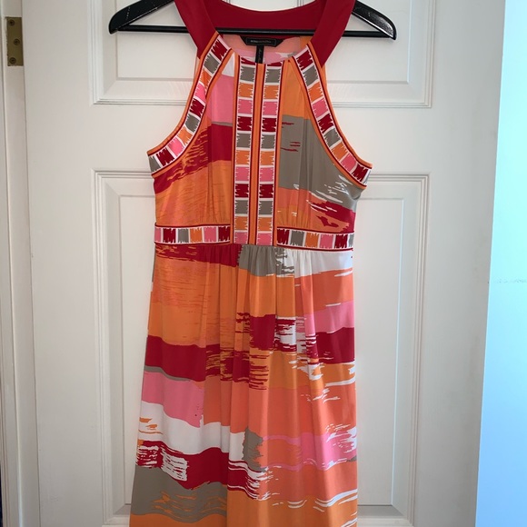BCBG orange flowy dress - Picture 1 of 5